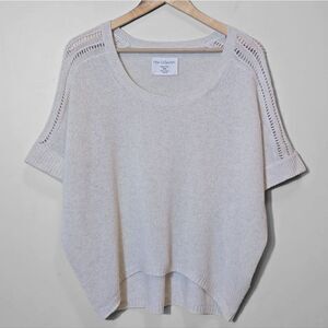 Fine Collection Cashmere Sweater XS Small Open Knit Minimalist